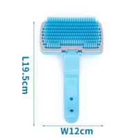 Nobleza plastová kefa na vyčesávanie 12 x 19,5 cm